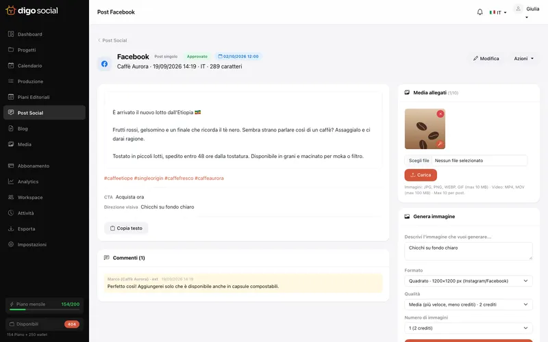 Un post, tutti i canali